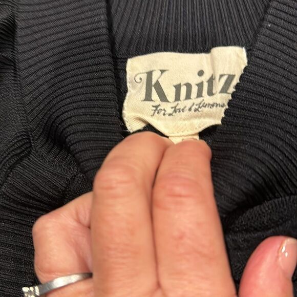 For Love and Lemons Knitz Rivington Black Dress Size Small - Picture 7 of 15